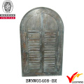 Window Shutter Design Carved Antique Wooden Mirror Frame